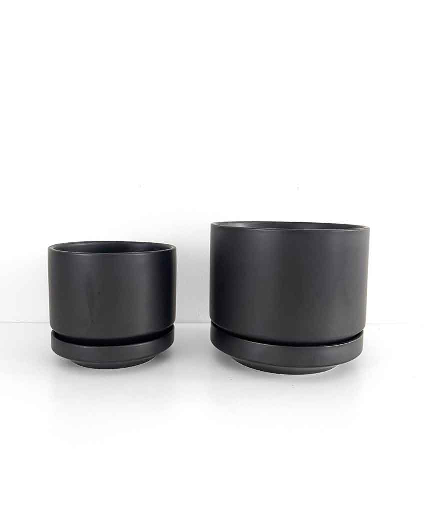 Black Indoor Plant Pot